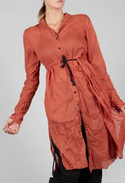 Pal Offner Shirts & Blouses^Long Sheer Shirt in Picante