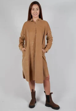 Album Di Famiglia Dresses^Long Shirt Dress V in Sugar