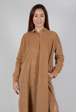 Album Di Famiglia Dresses^Long Shirt Dress V in Sugar