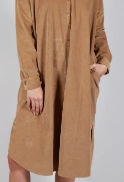 Album Di Famiglia Dresses^Long Shirt Dress V in Sugar