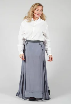 Umit Unal Shirts & Blouses^Long Shirt with Ruffle Shoulder Detail in White