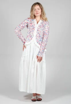 Isabel Benenato Skirts^Long Skirt in White
