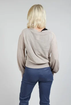 Sarah Pacini Cardigans^Long Sleeve Cardigan in Mastic