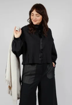 Umit Unal Shirts & Blouses^Long Sleeve Cotton Shirt in Black
