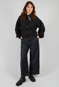 Umit Unal Shirts & Blouses^Long Sleeve Cotton Shirt in Black