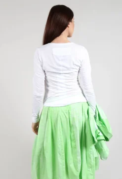 Rundholz Black Label Tops^Long Sleeve Jersey Top with Motif in Lime Print