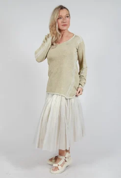 Rundholz Mainline Jumpers^Long Sleeve Metallic Knit in Gold