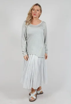 Rundholz Mainline Jumpers^Long Sleeve Metallic Knit in Moon Sparkle