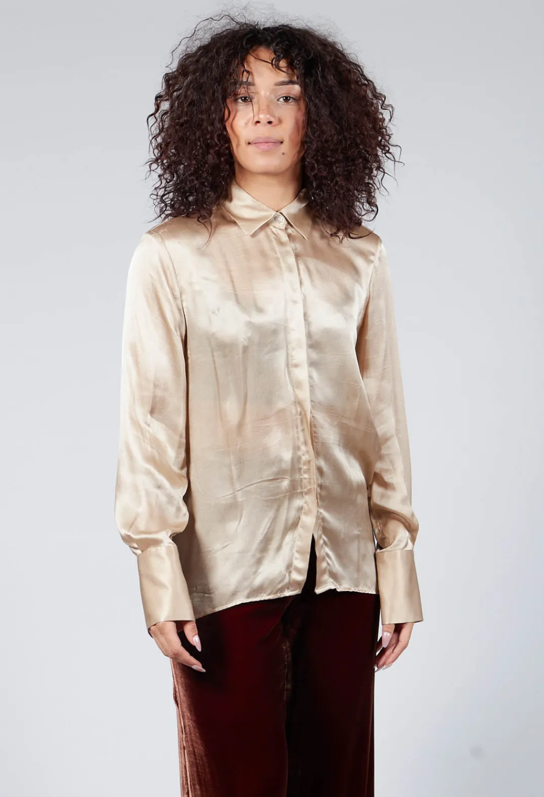 T.ba Shirts & Blouses^Long Sleeve Shirt in Champagne