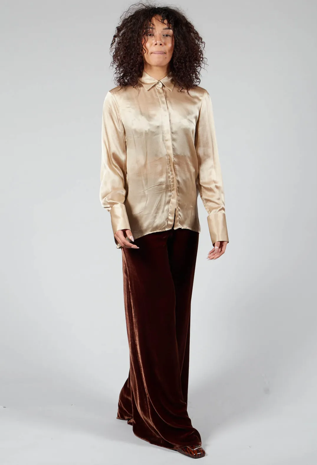 T.ba Shirts & Blouses^Long Sleeve Shirt in Champagne