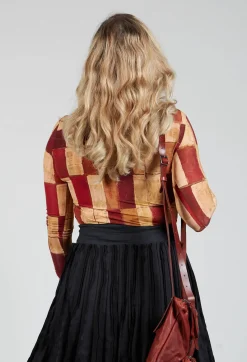 Masnada Shirts & Blouses^Long Sleeve Wide Neck T-Shirt in Byzantine Print