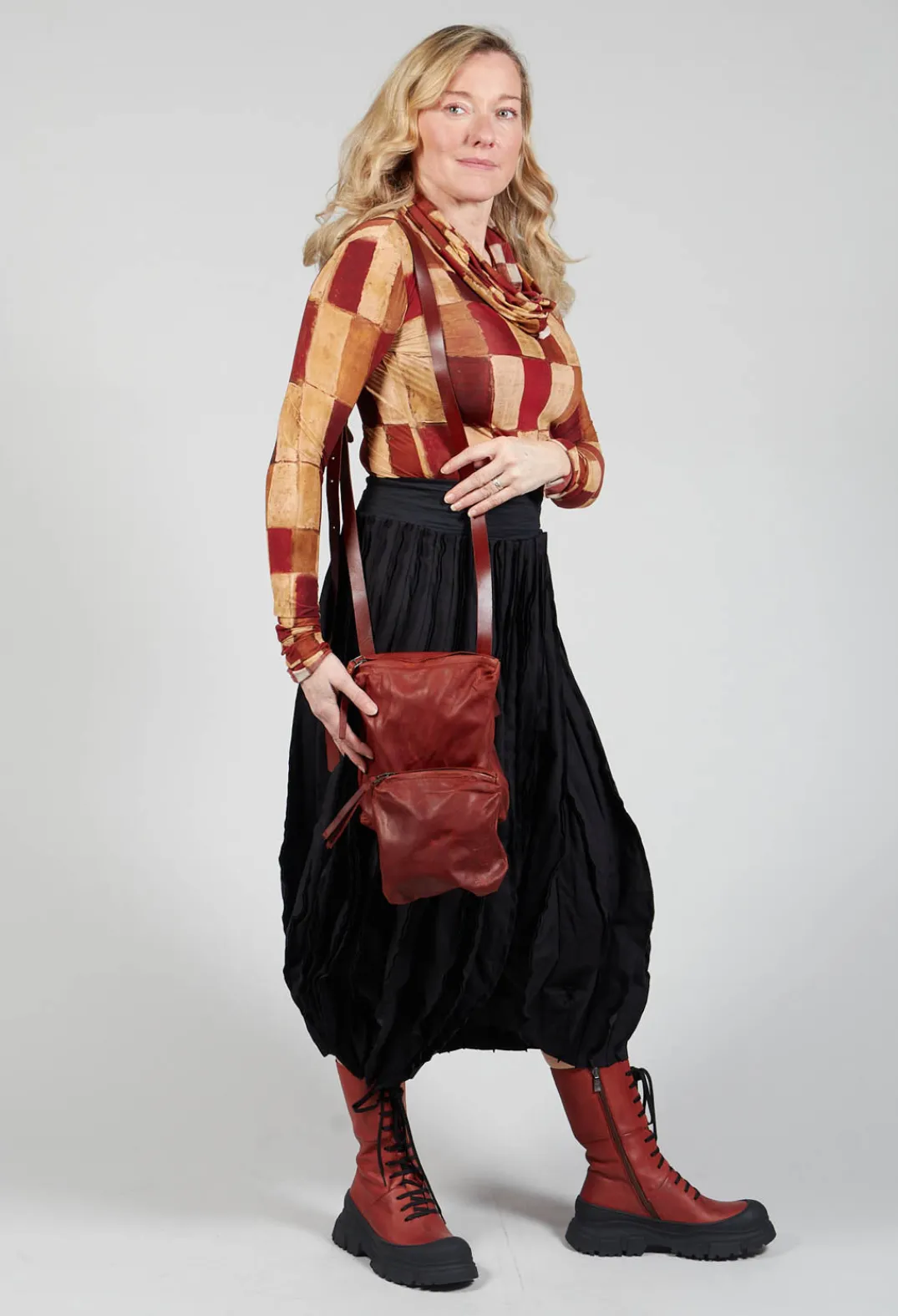 Masnada Shirts & Blouses^Long Sleeve Wide Neck T-Shirt in Byzantine Print