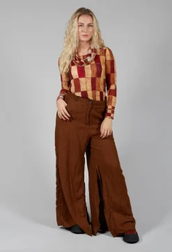 Masnada Shirts & Blouses^Long Sleeve Wide Neck T-Shirt in Byzantine Print