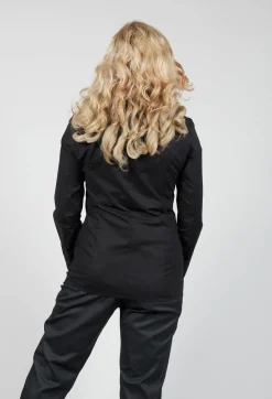 Anett Rostel Shirts & Blouses^Long Sleeved Blouse with Zip Detail in Black