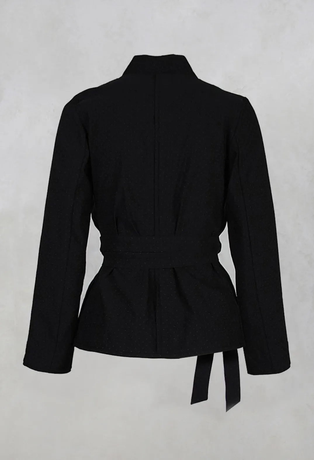 Les Filles d'Ailleurs Jackets^Long Sleeved Polka Dot Jacket in Black