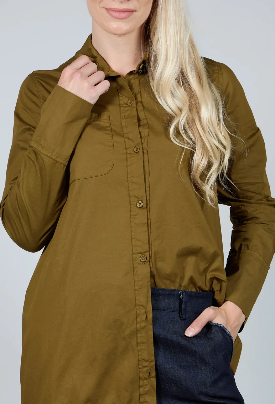 Aequamente Shirts & Blouses^Long Sleeved Shirt in Oliva