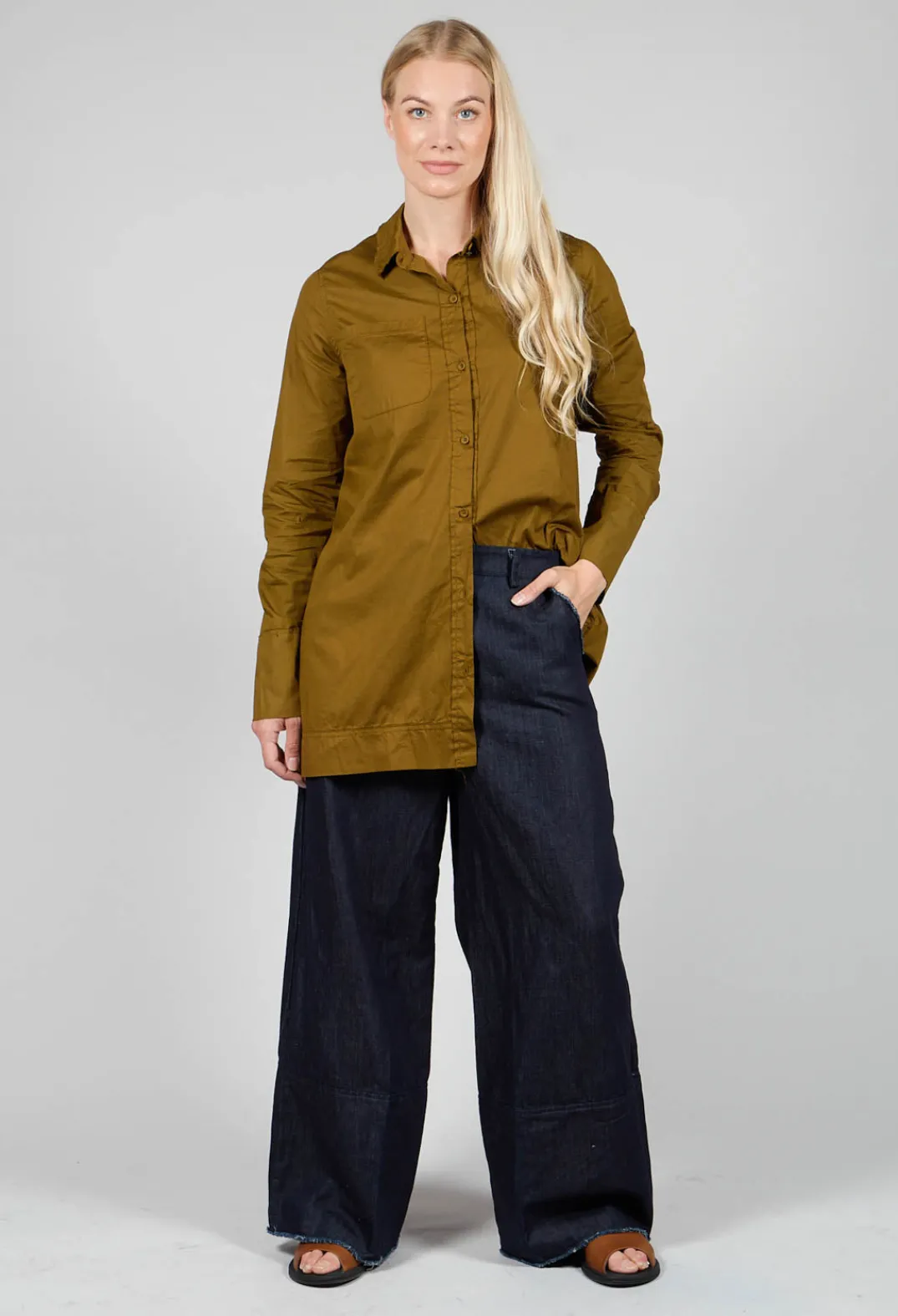 Aequamente Shirts & Blouses^Long Sleeved Shirt in Oliva