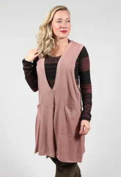 Rundholz Mainline Knitwear|Jumpers^Long Sweater Vest in Amaretto Cloud