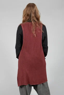 Rundholz Mainline Knitwear|Jumpers^Long Sweater Vest in Rust Cloud