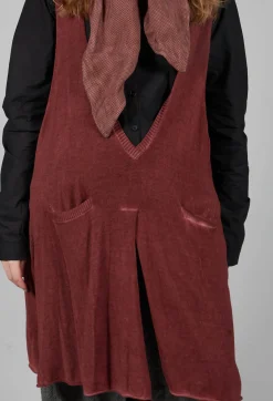 Rundholz Mainline Knitwear|Jumpers^Long Sweater Vest in Rust Cloud