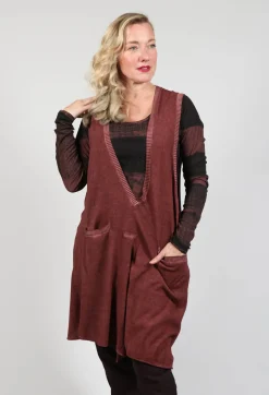 Rundholz Mainline Knitwear|Jumpers^Long Sweater Vest in Rust Cloud