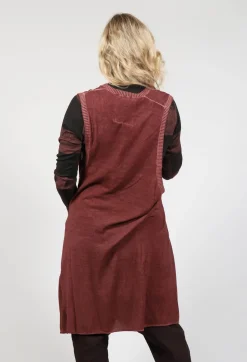 Rundholz Mainline Knitwear|Jumpers^Long Sweater Vest in Rust Cloud