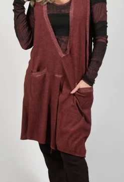 Rundholz Mainline Knitwear|Jumpers^Long Sweater Vest in Rust Cloud