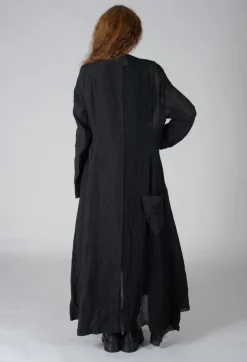 Marc Point Jackets^Long Textured Blazer in Black