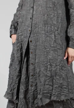 Marc Point Shirts & Blouses^Long Textured Jacket in Grey