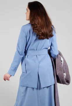 Beatrice B Jackets^Longline Blazer in Hokusai Blue