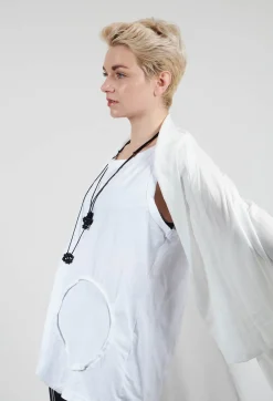 Moyuru Shirts & Blouses^Longline Cardigan in White