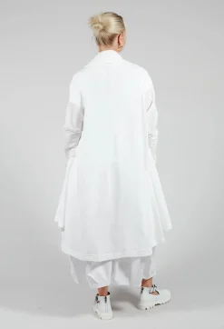 Moyuru Shirts & Blouses^Longline Cardigan in White