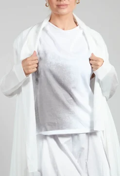 Moyuru Shirts & Blouses^Longline Cardigan in White