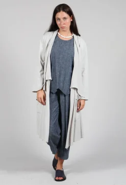 Philomena Christ Cardigans^Longline Cardigan with Pockets in Silver