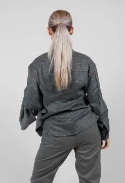 Mei Meij Shirts & Blouses^Longline Check Shirt in Scozz Nero