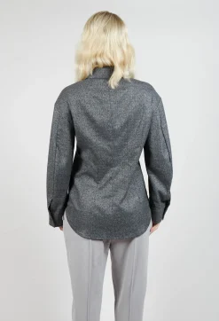 Mei Meij Shirts & Blouses^Longline Check Shirt in Scozz Nero