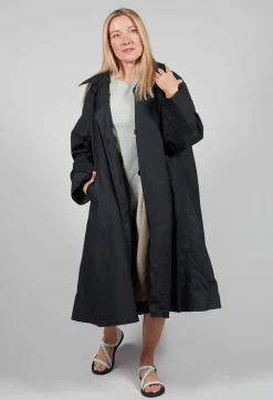 Aequamente Coats^Longline Coat in Black