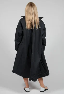Aequamente Coats^Longline Coat in Black