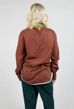 Umit Unal Shirts & Blouses^Longline Cotton Shirt in Brown