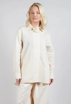 Amici Shirts & Blouses^Longline Cotton Tunic in Cream