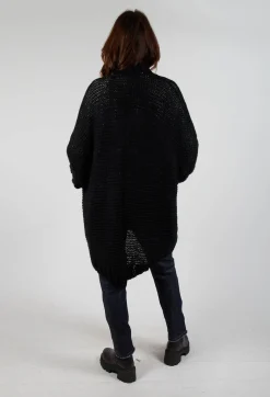 Umit Unal Cardigans^Longline Hand Knitted Cardigan in Black