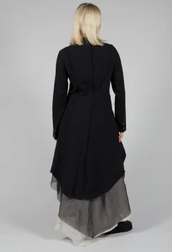Sanctamuerte Jackets^Longline Layered Jacket in Nero