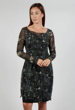 Rundholz Black Label Tops^Longline Netted Top in Multicolour