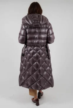 Beatrice B Coats^Longline Puffer Coat in Mud
