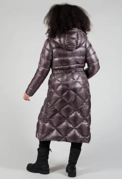 Beatrice B Coats^Longline Puffer Coat in Mud