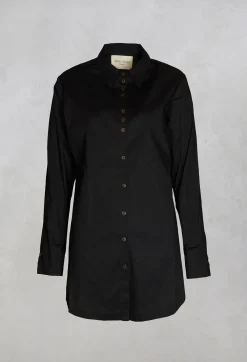 Marc Point Shirts & Blouses^Longline Shirt in Black
