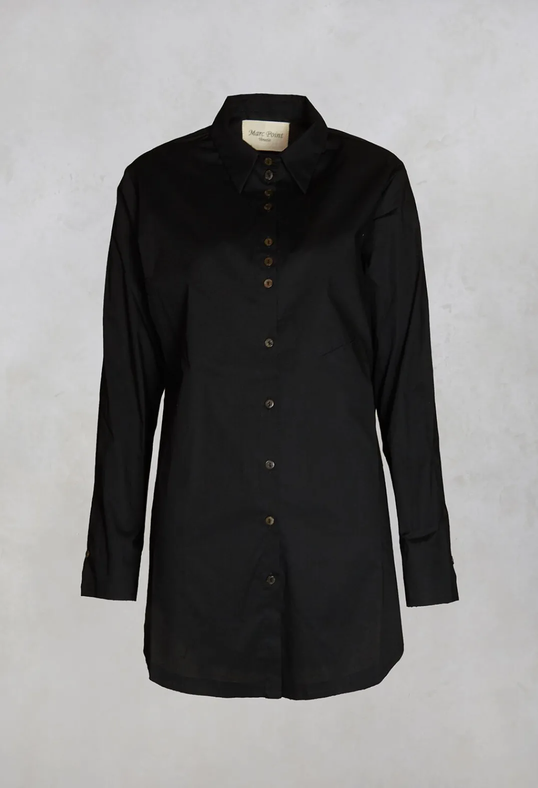 Marc Point Shirts & Blouses^Longline Shirt in Black