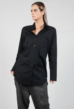 Marc Point Shirts & Blouses^Longline Shirt in Black