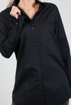 Marc Point Shirts & Blouses^Longline Shirt in Black