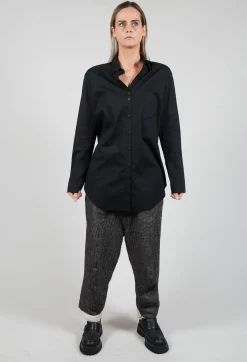 Marc Point Shirts & Blouses^Longline Shirt in Black